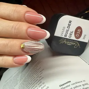 YVG Butterfly Builder Gel #38 30g - UV LED Nail Enhancement for Professional Nail Art & Home Manicure