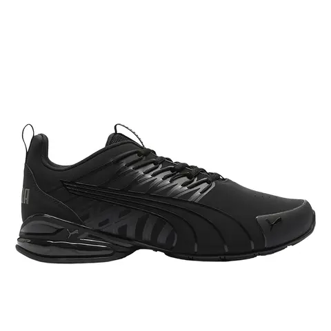 PUMA Mens Voltaic Evo Nubuck Wide Lace Up Sneakers Shoes Casual - Black