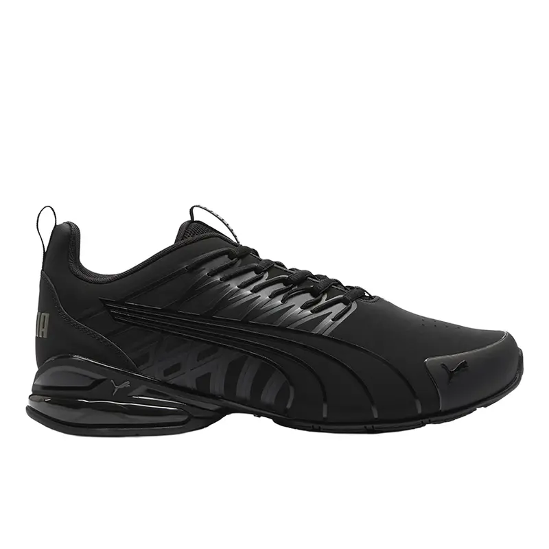 PUMA Mens Voltaic Evo Nubuck Wide Lace Up Sneakers Shoes Casual - Black