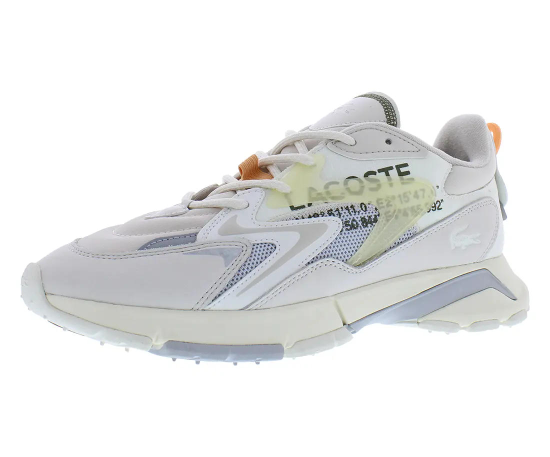 Lacoste L003 Neo Tech 224 Men's No-Basic Solid Athletic Sneaker - Lace-Up Trainer for Training, Casual Wear | Sports Footwear with Modern Tech Style