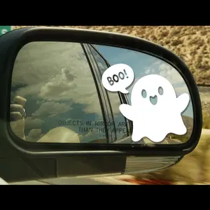 2D flat stickers for car decoration Halloween Shh! Bubble Stickers - Waterproof and Removable Vinyl Car Mirrors, Laptops, Beverage Cup Decorations, Cute Horror Theme Stickers | Removable Stickers, Halloween Decorations, 2D Flat, Car Decorative Sticker