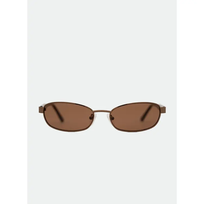otra papillon brown small round metal frame 90\'s retro sunglasses eyewear NEW Papillon - Black – Otra Eyewear main image 4
