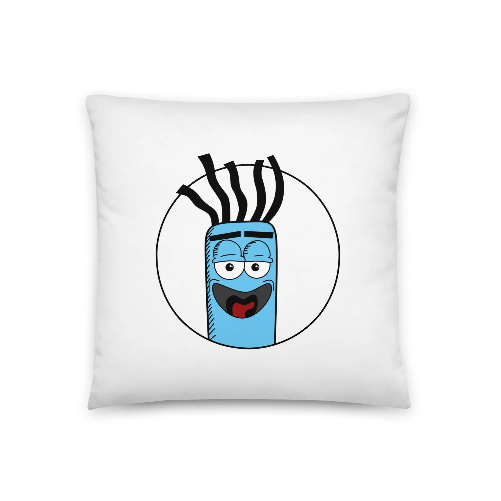 Mr. Tremendous Happy Face Pillow