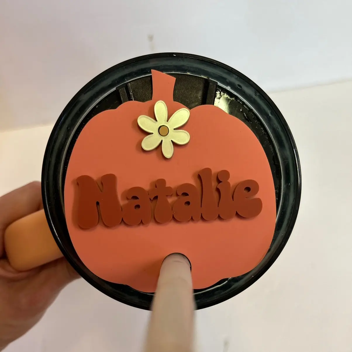 Pumpkin Personalized Stanley Topper - Fall/Halloween