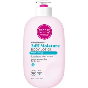 eos Shea Better Body Lotion- Fresh & Cozy, 24H Moisture for Dry Skin, 16 fl oz