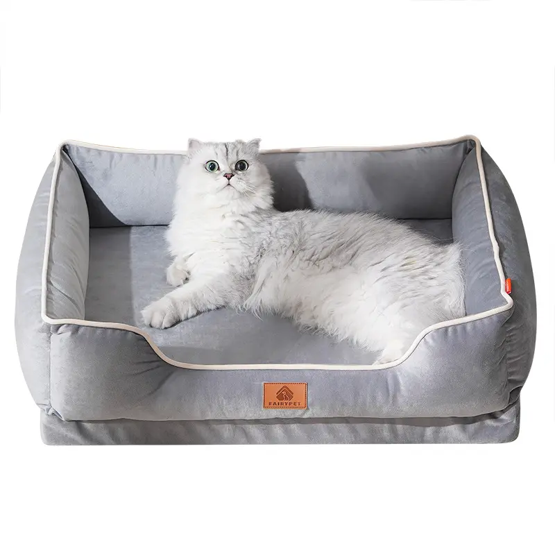 All Season Universal Dog & Cat Bed - Super Soft Skin-Friendly Sleeping Mat with Detachable Machine-Washable Bottom Cushion, Easy-Clean Pet Nest