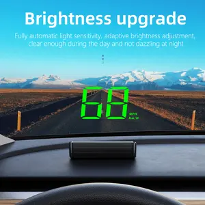 HD Car Head up Display GPS Speedometer KM/H Digital HUD Windshield Projector Universal Auto Electronics Accessory