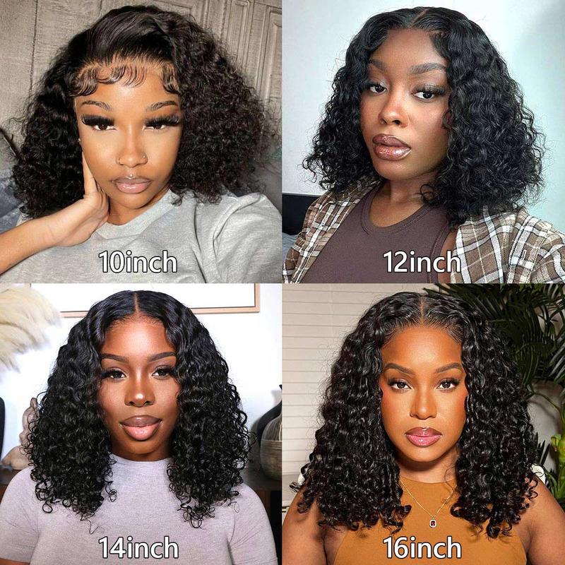 Gabrielle  HAIR Deep Wave Wear And Go Glueless Bob Wigs Bleached Knots Pre Cut Lace 7X5 HD Human Hair Air Wigs Pre-Plucked   Summervibes FallFreshness TikTokShopBlackFriday