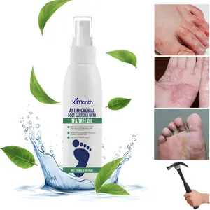 Foot Spray with Natural Tea Tree Oil - Moisturizes Dry Cracked Feet, Deodorizes Odor, Promotes Healthy Foot & Nail Care Antibacterial