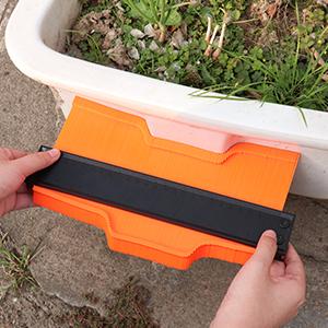 Contour Gauge Duplication-Adjustable Lock-Precisely Copy Irregular Shape-Irregular Woodworking Tracing-Must Have Tool,Father's Day Gift for DIY Handyman Men Husband 10 Inch+5 Inch