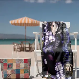 1 piece Koyoharu Gotouge's "Demon Slayer" Tomioka Giyu Pajama Scene themed beach towel - Quick-dry Absorbent Beach Towel, Moisture-wicking Quick-dry Fabric, suitable for Beach, Camping, Birthday, Machine Washable, Quick-dry and Absorbent Brings a