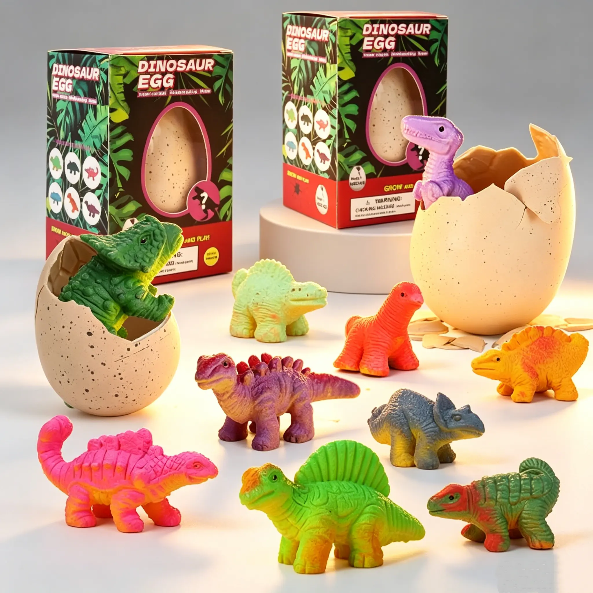 Magic Hatching Dinosaur Egg Kids Toy - Water Grow Blind Bag Capsules Surprise Eggs STEM Science Learning Kit, 3-4 Years Dinosaur Lovers Gift, Screen-Free Focus Role Play Toy, Classroom Reward