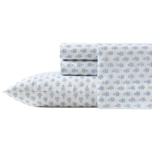Laura Ashley Francesca Blue Queen Sheet Set