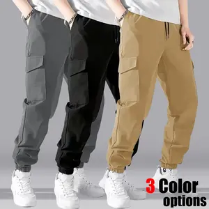 Men’s retro multi-pocket cargo pants; men’s new three-color techwear casual cargo pants; street-hardcore multi-pocket cargo pants; a wardrobe essential for everyday wear—versatile and built to last; cargo jogger pants with a high-impact techwear feel; har
