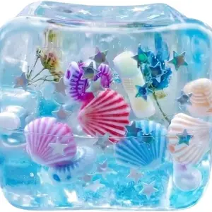 Ice Cube Stress Ball Slow Rebound Sensory Squeeze Toy, Relieve Anxiety, Focus Attention, Reduce Pressure, Office Work Travel, Collectible