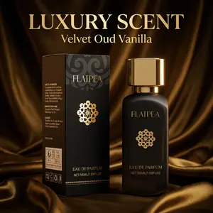 FLATPEA Velvet Oud Vanilla Eau De Parfum - Luxury Niche Fragrance, Long Lasting Scent with Apple, Cinnamon & Woody Notes, 1.89 Fl Oz curations good