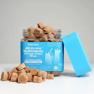 10 in 1 Multivitamin Freeze-Dried Bites for Dogs & Cats-Pets Vitamins Treats– Urinary-Friendly Support, Complete Daily Nutrition, Fresh Breath, Bone & Muscle Health – 200 Pieces, 1.4 oz (40 g)