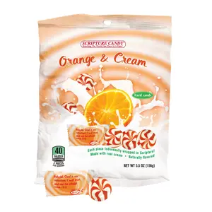 Orange and Cream Hard Candy 5.5 Ounce Bag, 25 Pieces