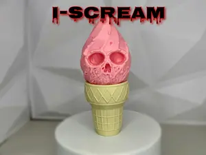 I-Scream Horror icecream Cone | Home Decor | Spooky | Scary themed | Custom |