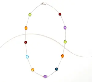 Effy Sterling Silver Multi Gemstone Necklace
