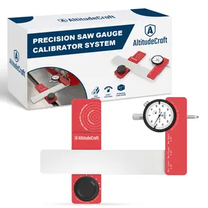 Precision Table Saw Alignment Gauge – CNC Machined Calibration Tool with 0.001" Dial Indicator – Fits 3/4" Miter Slots – For Sleds, Fences, Jigs & Cabinetmaker Setup