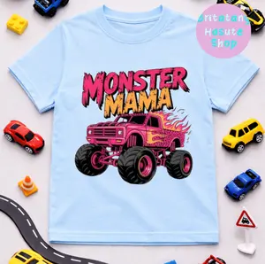 YOUTH & ADULT Groovy Monster Truck Mama Tee, Gift for Monster Lover, Monster Truck Shirt, Funny Monster Mama T-Shirt, Funny Truck Mama Tee