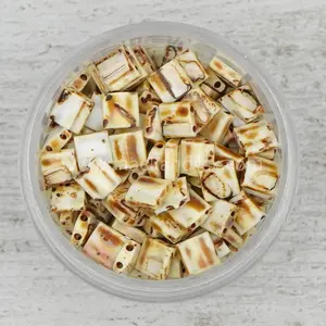 4512 Tila Beads - Cream Picasso