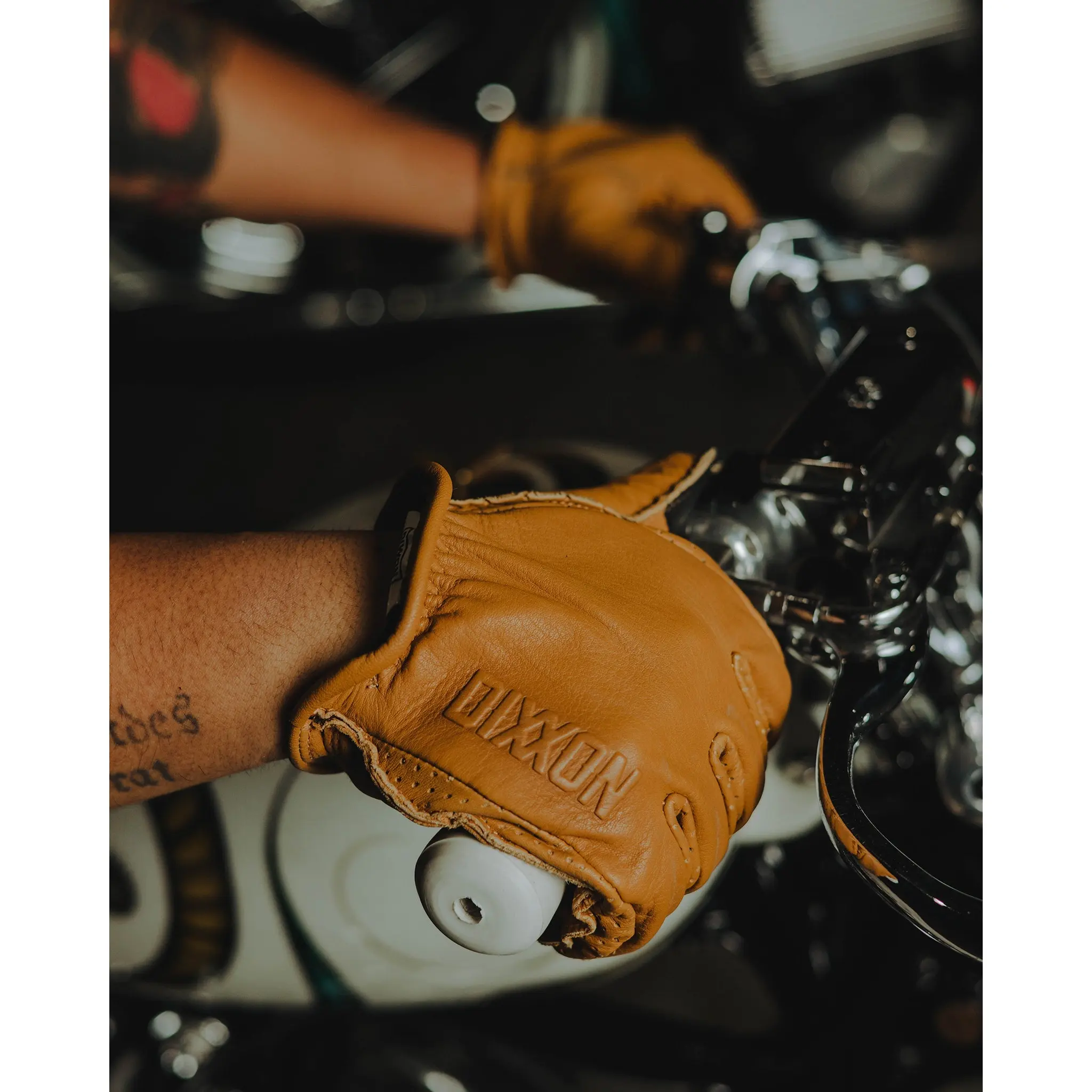 Roper Leather Moto Gloves - Deerskin