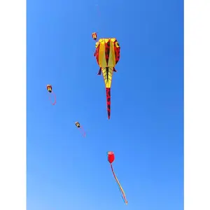 Kite New Easy-to-fly Children's Adult Professional Single Line 3D Inflatable Boneless Soft Tadpole Kite Flight