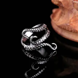 Vintage Chic Rabbit Animal Knuckle Rings for Women Girls Charm Gothic Punk Frog Cat Octopus Opening Finger Rings Fashion Jewelry