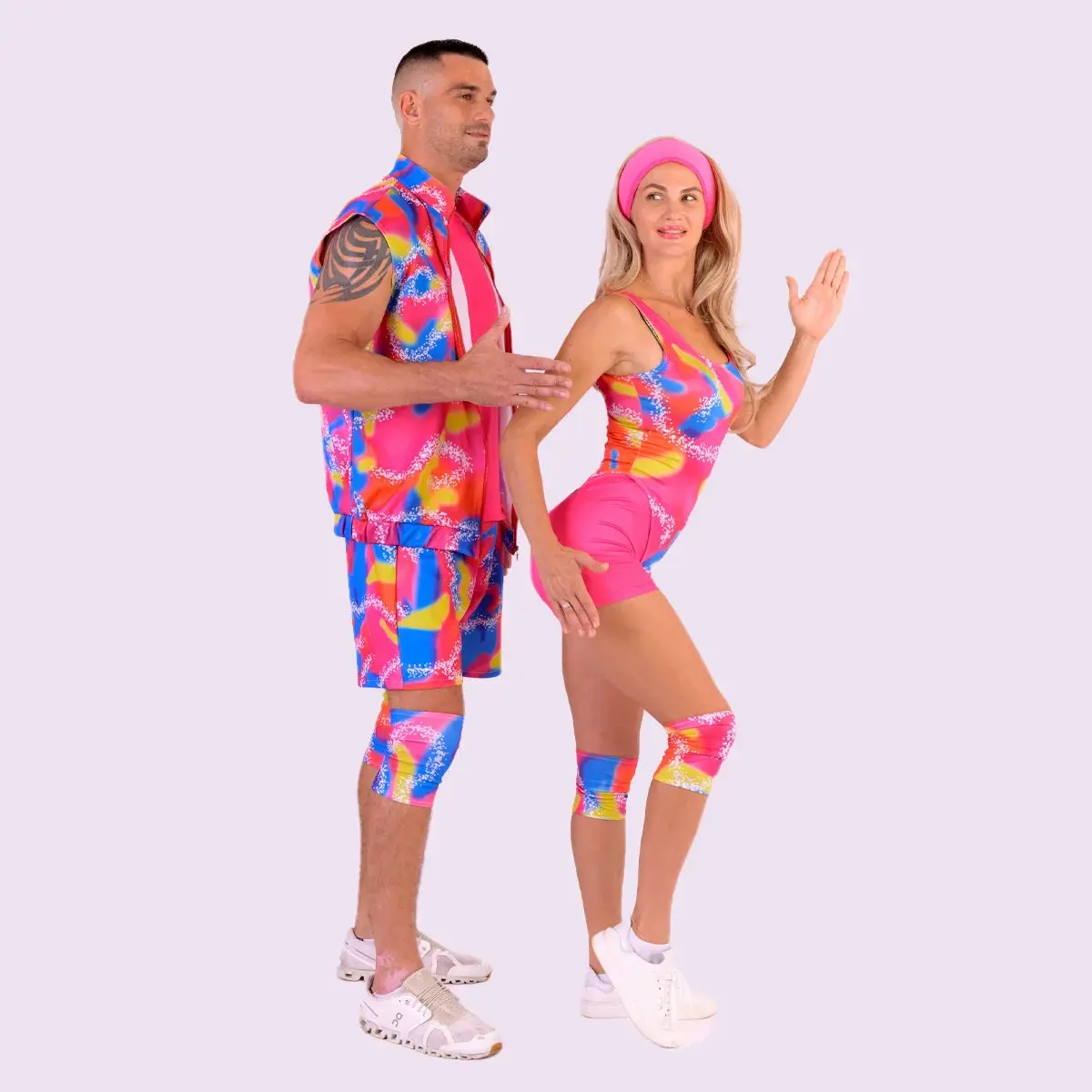 Plus Size 80s Workout Halloween Costume for Couples