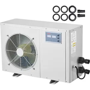VEVOR Aquarium Chiller 500 Gallon, 1 - 1/2 HP Water Chiller for Hydroponics, Fast Cooling for Fish Tank, Axolotl, Coral Reef, Quiet Refrigeration Compressor, Titanium Evaporator, Complete Fittings