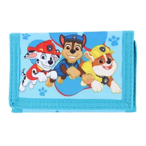 Textiel Trade Nickelodeon's Kid's Paw Patrol Puppy Power Hook & Loop Tri-Fold Wallet, Trifold Wallets