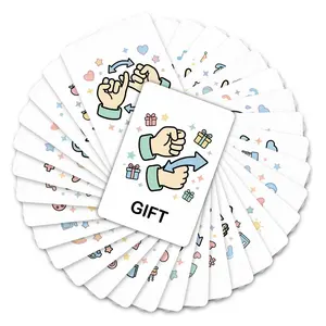 36 Sign Language Learning Cards, English Enlightenment Teaching Cards, Home Sign Language Training Cards, Educational Tool for Students Teachers Parents, Bilingual Flash Cards