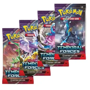 Pokémon Trading Card Game Temporal Forces 4 Booster Packs - Includes 10 Additional Game Cards from Scarlet & Violet Series
