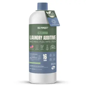 BugOut! Laundry Additive – Natural Detergent Booster for Bed Bug, Mite, Flea, & Tick Treatment & Prevention | Made with Powerful Essential Oils(32 oz)