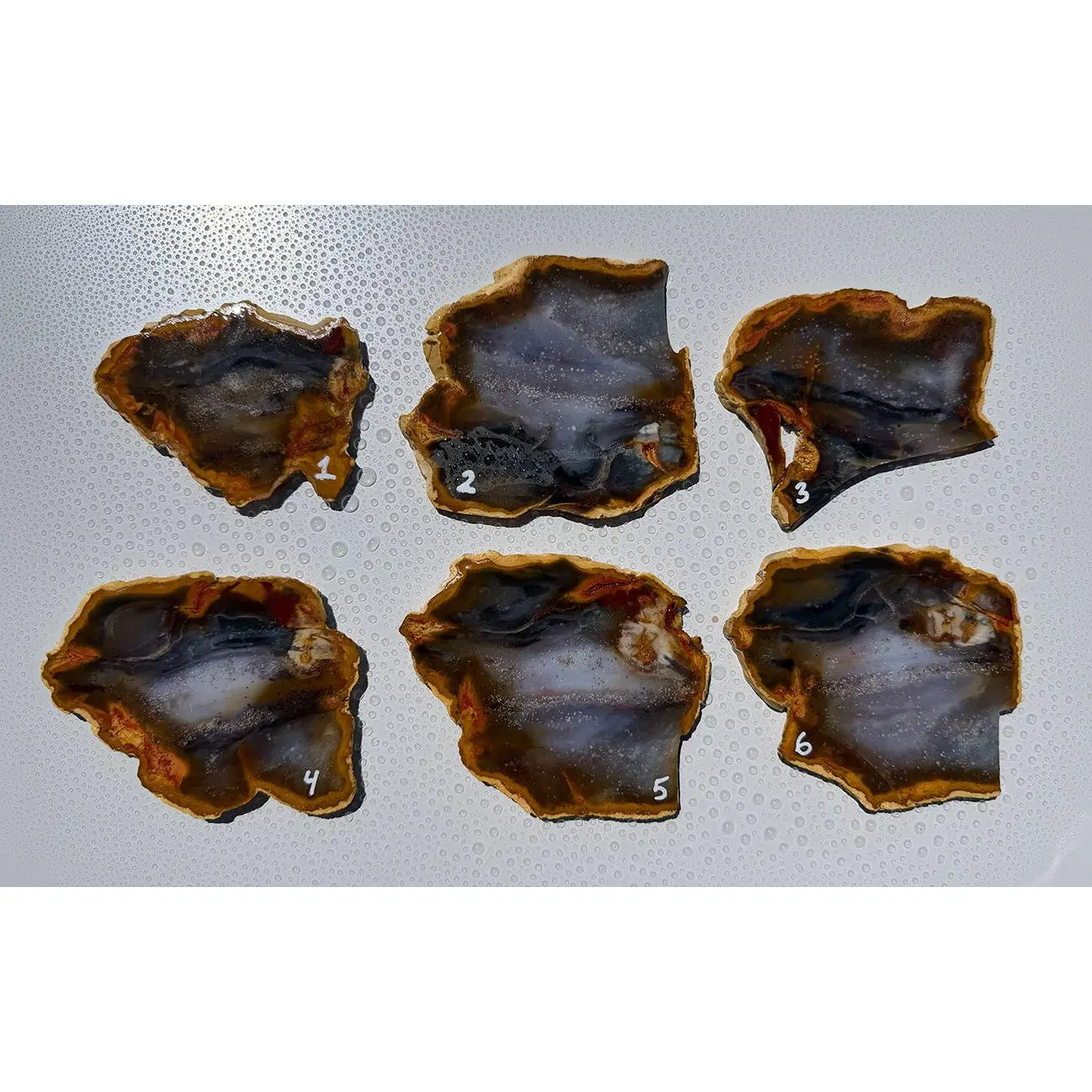White Orb Purple Chalcedony Indonesia Slabs WO1
