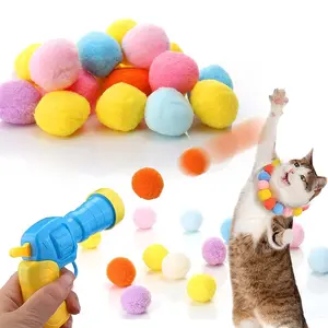 Interactive Cat Toy Gun Launching, Compact Design, Self-Entertainment Pet Toy, New Arrival Interactive Cat Toys, Fun Cat & Dog Accessories, Ideal Gift for Pets