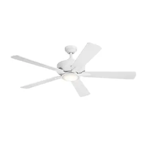 Wind River WR2225MW Frio 52 Inch Ceiling Fan w/ LED Light in White