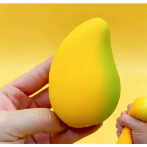 Fluid mango stress-relief toy, slow-rebound decompression toy, fruit squishy toy, moldable fluid mango squishy toy