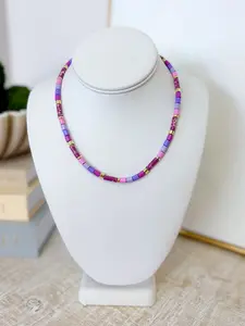 Treasure Jewels Purple Tile Necklace