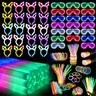 summerwins Unisex 260pcs Multicolor Long-Lasting Lighted Glow Sticks Kit - Festive Party Supplies with 20 Foam Sticks, 3 Flash Modes LED Lights, 20 Rabbit Ears Headbands, 200 Glow Rods for Birthday Decorations, Party Bags & Gifts
