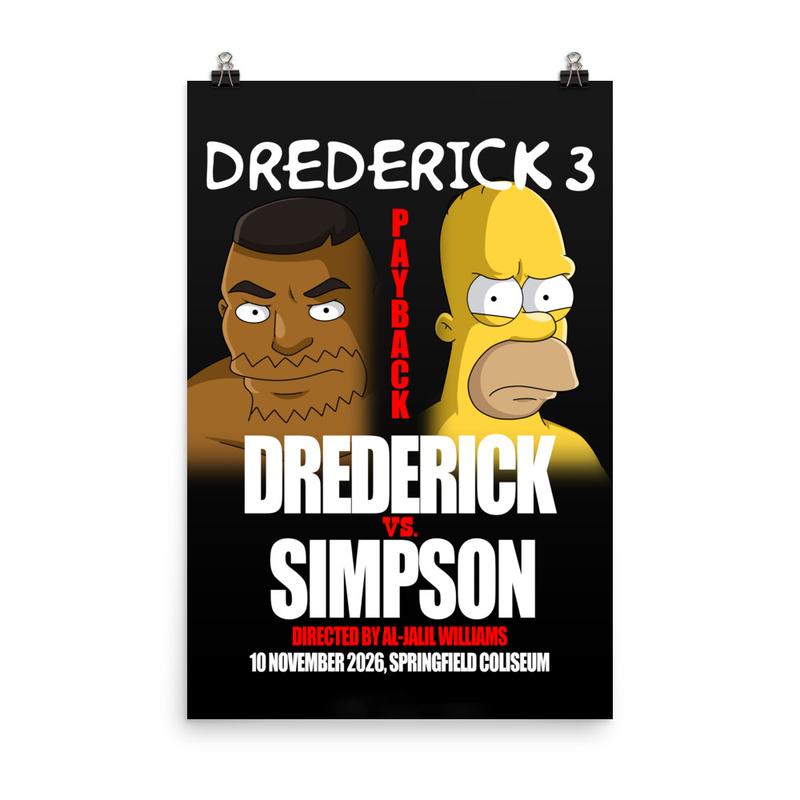 “Drederick 3: Payback” Simpsons-Inspired Poster