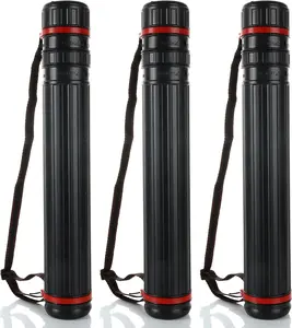 3PCS Expandable Poster Tube Expands from 17.5 to 28 Inch, Small Poster Tube with Strap for Art & Poster Storage Transport, Round Poster Holder for Document Blueprint Drawing Artwork