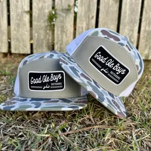 Good Ole Boys Outdoors Camo Snapback – Hunting & Fishing Mesh Trucker Hat | Southern Style Cap | Ideal Gift for Hunters & Fishermen
