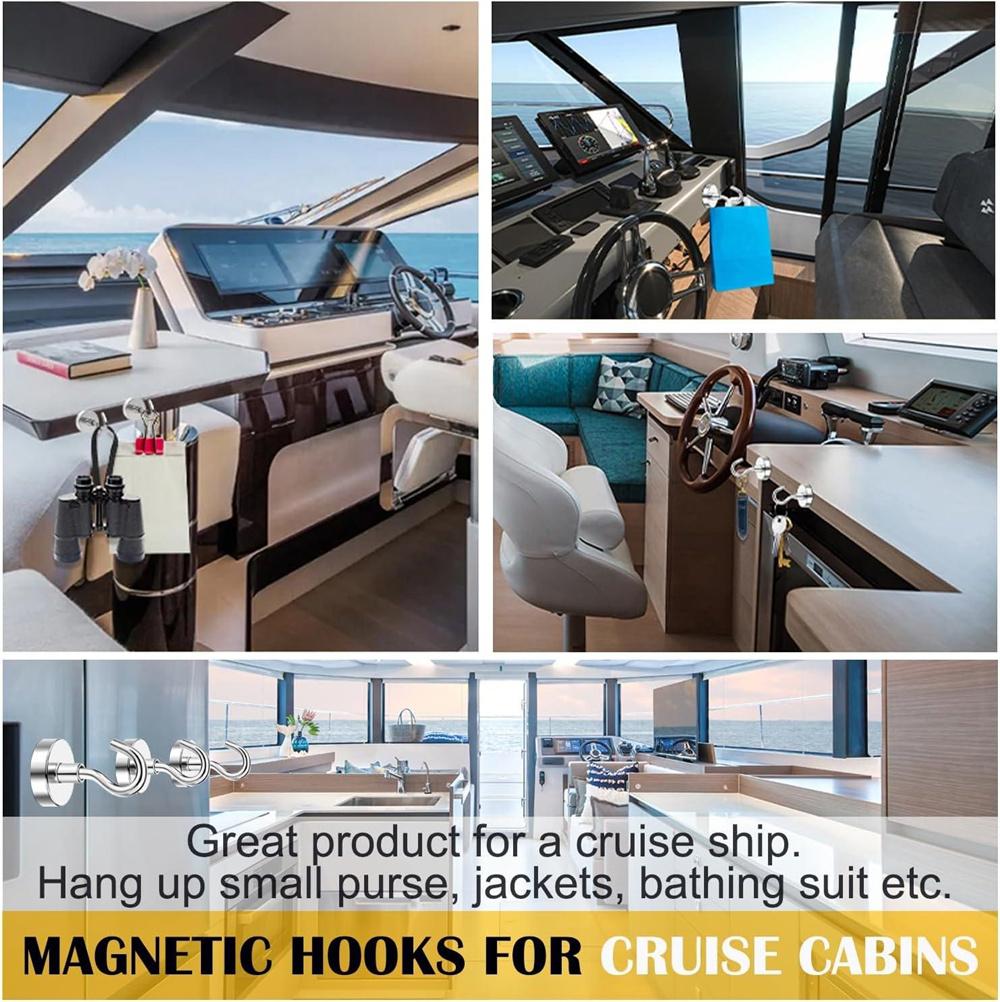 8/16 Pack Swivel Swing Magnetic Hooks 30LBS – Strong Neodymium Hooks for Cruise Cabins, Kitchen, Fridge & Other Magnetic Surfaces, Cruise Essentials 2026 Upgraded Version home essentials 8/16 Pack Swivel Swing Magnetic Hooks 30LBS – Strong Neodymium Hooks for Cruise Cabins, Kitchen, Fridge & Other Magnetic Surfaces, Cruise Essentials 2026 Upgraded Version home essentials