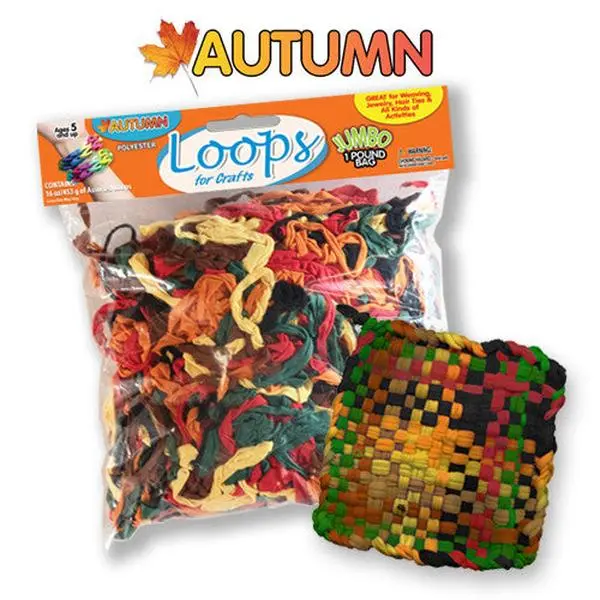 Polyester Loom Loops, 16 oz or 250-Count Packs, 4 Color Assortments, Potholder Loom, Kids Weaving, Jewelry Crafts