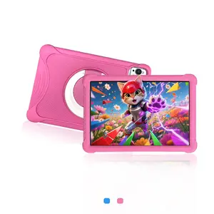 10.1 Inch Android Tablet, Portable Soft Silicone Case Tablet with Dual Cameras, Shockproof and Drop Tablet with Parental Control Function