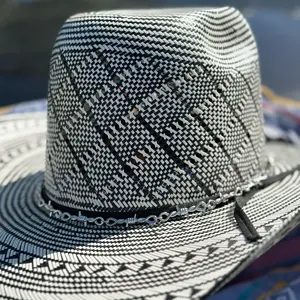 Barbed wire hatband silver gold turquoise