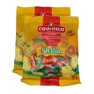 Cedrinca Sicilia Italian Hard Candy - Pack of 2 - 150g - Imported Lemon, Orange, and Blood Orange Candies - Bonbon Snack